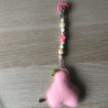 Speenkoord Zussekus: Nieuw. roze peer.