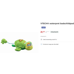 Vtech : Waterpret Badschildpad.