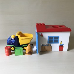 123 Playmobil : Garage met vuilniswagen. (70184)