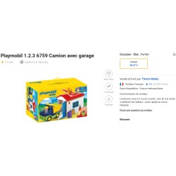 123 Playmobil : Garage met vuilniswagen. (70184)