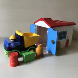 123 Playmobil : Garage met vuilniswagen. (70184)