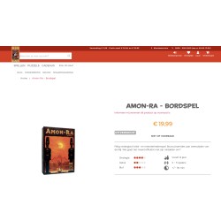 999 Games. Amon-Ra. Nieuw