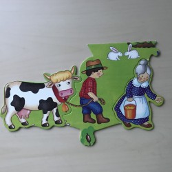 Grote boerderij-puzzel 31 grote stukken