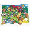 Grote boerderij-puzzel 31 grote stukken