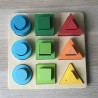 Houten vormenpuzzel.