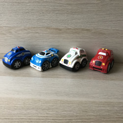 Megabloks : 2x politiewagen, 1x ambulance, 1x brandweerauto