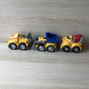 Megabloks : Een takelwagen, een shovel en een betonmixer.