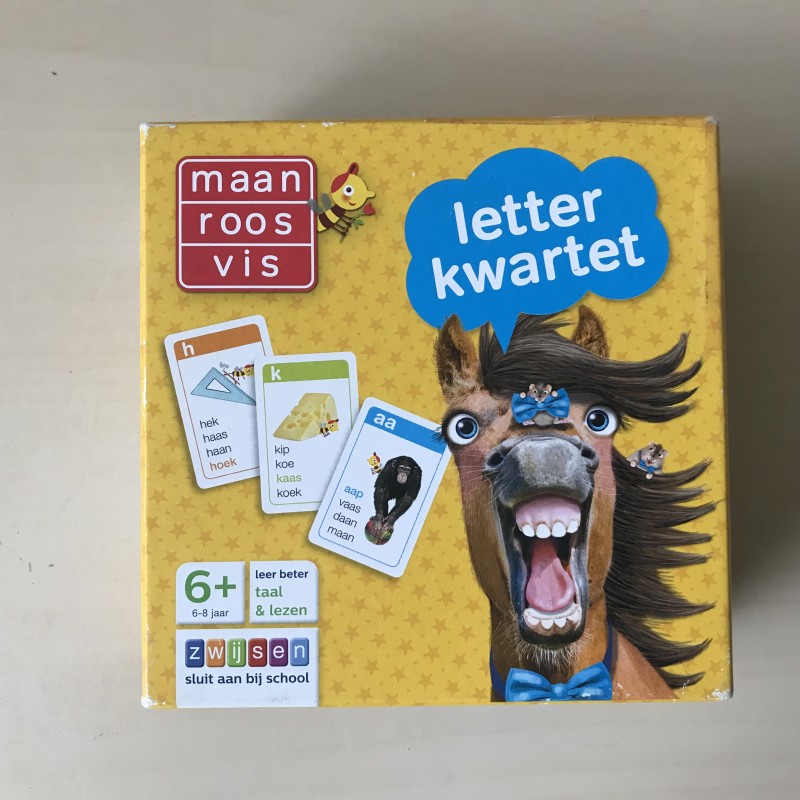 Maan roos vis : Letterkwartet.