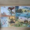 4 puzzels. 12, 16, 20, 24 stukken. Gewoon gek