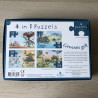 4 puzzels. 12, 16, 20, 24 stukken. Gewoon gek