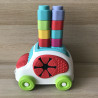 Clemmy. Auto met set zachte stapelblokken