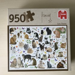 Francien : Kattenposter. 950 stukjes
