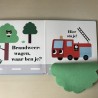 Brandweerwagen, waar ben je?  Flapjes en spiegeltje