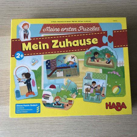 Haba : mijn eerste puzzels. Mijn huis. 2, 3 en 4 stukjes