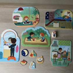 Haba : mijn eerste puzzels. Mijn huis. 2, 3 en 4 stukjes