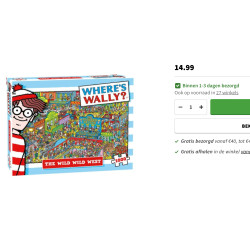 Where’s Wally. Het allerwildste westen.  1000 stukjes
