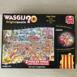 2 x Wasgij : Original nummer 8. Vloed 1000stukjes + Flut 1000 stukjes