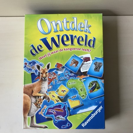 Ontdek de wereld. Weet jij waar de kangoeroe leeft.
