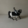 Schleich : Paard met ruiter met dekje.