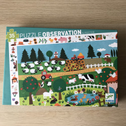 Djeco : Zoekpuzzel de Boerderij. 35 stukjes.