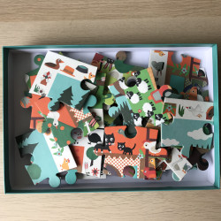 Djeco : Zoekpuzzel de Boerderij. 35 stukjes.
