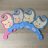 4 Baby Born kledinghangers