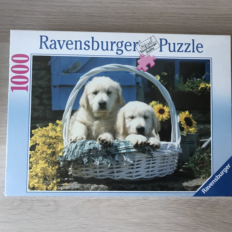 Puppies in een Mandje. Nieuw. 1000 stukjes