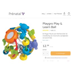Playgro Speel- en leerbal : rammelaar.