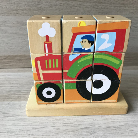 Goula: stapelpuzzel, blokkenpuzzel. Boerderij