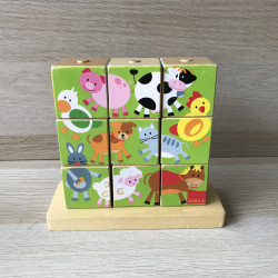 Goula: stapelpuzzel, blokkenpuzzel. Boerderij