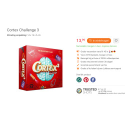 Cortex 3 Challenge : The Brain  party game. Ongebruikt.