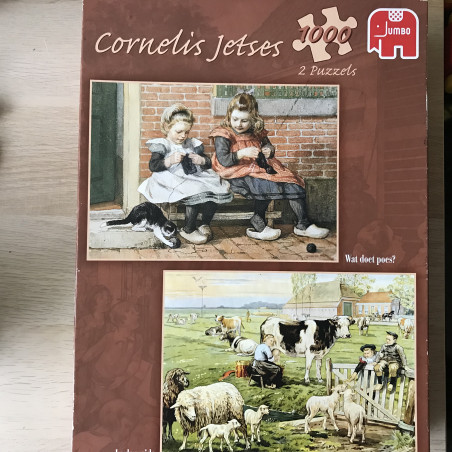 Ot en Sien Cornelis Jetses wat doet poes? In de weide 2 x 1000 stukjes