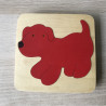 houten hondenpuzzel. 5 stukjes