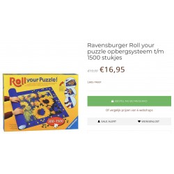 Roll your Puzzle puzzelmat. 300 - 1500 stukjes.