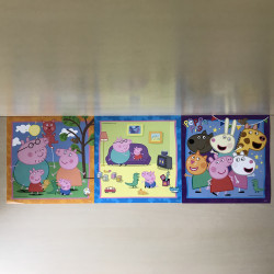 Familie en vrienden van Peppa Pig : 3 x 49 stukjes
