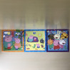 Familie en vrienden van Peppa Pig : 3 x 49 stukjes