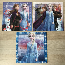 Frozen puzzel. 3 x 49 stukjes