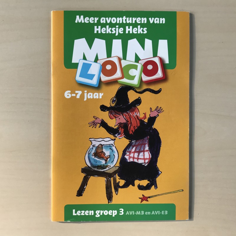 Mini Loco boekje : Meer avonturen van heksje Heks. Lezen groep 3. Leeftijd  6-7 jaar.