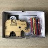 Houten balansspel. stapelolifant