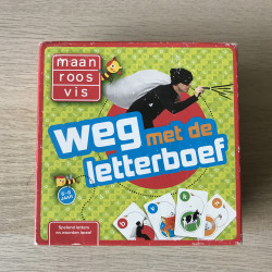 Maan roos vis : Weg met de letterboef, zie tekst