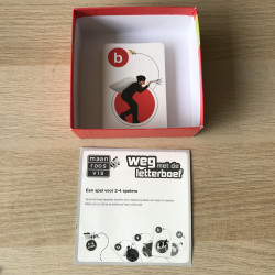 Maan roos vis : Weg met de letterboef, zie tekst
