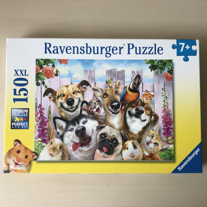 Grappige dieren selfie. 150 XXL stukjes