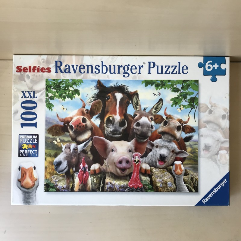 selfies van boerderijdieren. 100 XXL stukjes
