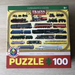 Smart kids collection. Puzzel met treinen. 100 stukjes