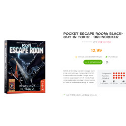 999 Games: Pocket escape room. Black-out in Tokio