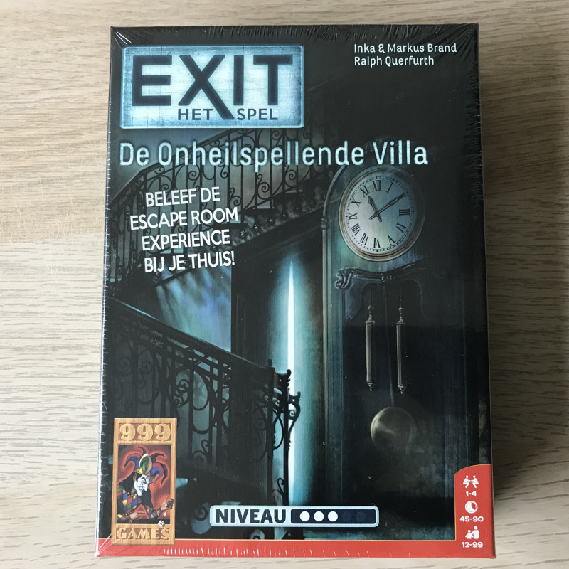 999 Games. Exit. De onheilspellende villa. Nieuw.