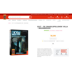 999 Games. Exit. De onheilspellende villa. Nieuw.