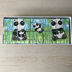 Blokkenpuzzel. Dieren. 10 blokken