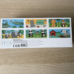 Blokkenpuzzel. Dieren. 10 blokken