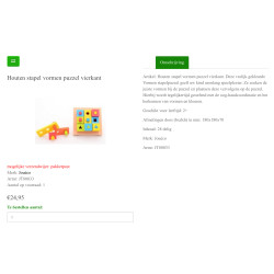 Jouéco: Houten vormenpuzzel